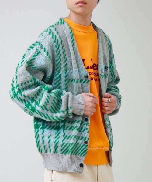 BEVERLY HILLS POLO CLUB(ビバリーヒルズポロクラブ)の「【実績品番/UNISEX】【BHPC】モヘヤタッチニットカーディガン(カーディガン/ボレロ・メンズ・ブラウン/グレー系その他/レッド系その他/ロイヤルブルー/キナリ・M/L/XL)」の10枚目の写真