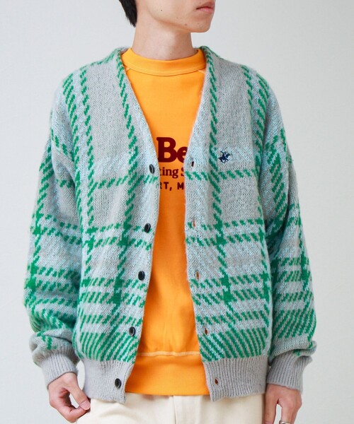 BEVERLY HILLS POLO CLUB(ビバリーヒルズポロクラブ)の「【実績品番/UNISEX】【BHPC】モヘヤタッチニットカーディガン(カーディガン/ボレロ・メンズ・ブラウン/グレー系その他/レッド系その他/ロイヤルブルー/キナリ・M/L/XL)」の11枚目の写真