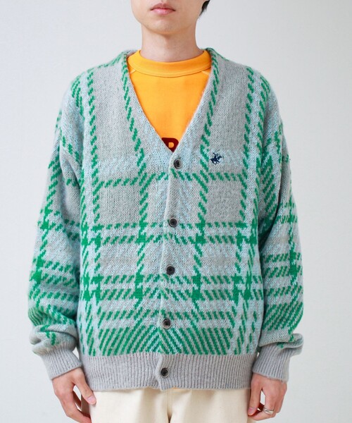 BEVERLY HILLS POLO CLUB(ビバリーヒルズポロクラブ)の「【実績品番/UNISEX】【BHPC】モヘヤタッチニットカーディガン(カーディガン/ボレロ・メンズ・ブラウン/グレー系その他/レッド系その他/ロイヤルブルー/キナリ・M/L/XL)」の16枚目の写真