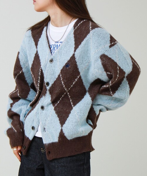 BEVERLY HILLS POLO CLUB(ビバリーヒルズポロクラブ)の「【実績品番/UNISEX】【BHPC】モヘヤタッチニットカーディガン(カーディガン/ボレロ・メンズ・ブラウン/グレー系その他/レッド系その他/ロイヤルブルー/キナリ・M/L/XL)」の18枚目の写真