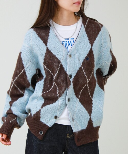 BEVERLY HILLS POLO CLUB(ビバリーヒルズポロクラブ)の「【実績品番/UNISEX】【BHPC】モヘヤタッチニットカーディガン(カーディガン/ボレロ・メンズ・ブラウン/グレー系その他/レッド系その他/ロイヤルブルー/キナリ・M/L/XL)」の21枚目の写真