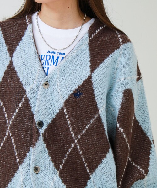 BEVERLY HILLS POLO CLUB(ビバリーヒルズポロクラブ)の「【実績品番/UNISEX】【BHPC】モヘヤタッチニットカーディガン(カーディガン/ボレロ・メンズ・ブラウン/グレー系その他/レッド系その他/ロイヤルブルー/キナリ・M/L/XL)」の22枚目の写真