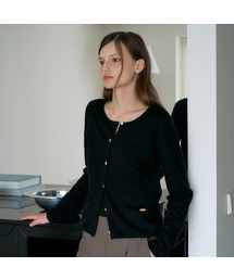 Basic Crop Cardigan [Black]