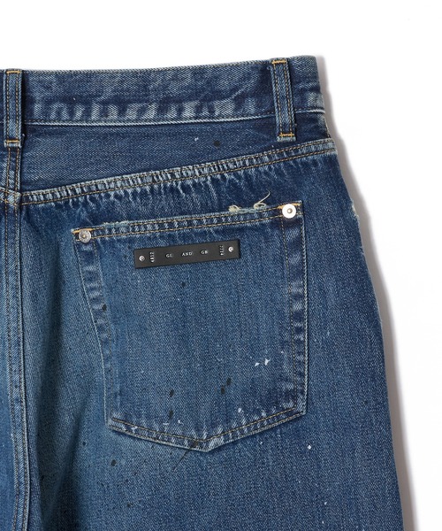 CRIMIE(クライミー)の「BORN FREE WIDE LUXURY SELVEDGE GARAGE USED JEANS - INDIGO MADE IN JAPAN(デニムパンツ・メンズ・インディゴブルー・XXL/XL/L/M/S)」の6枚目の写真