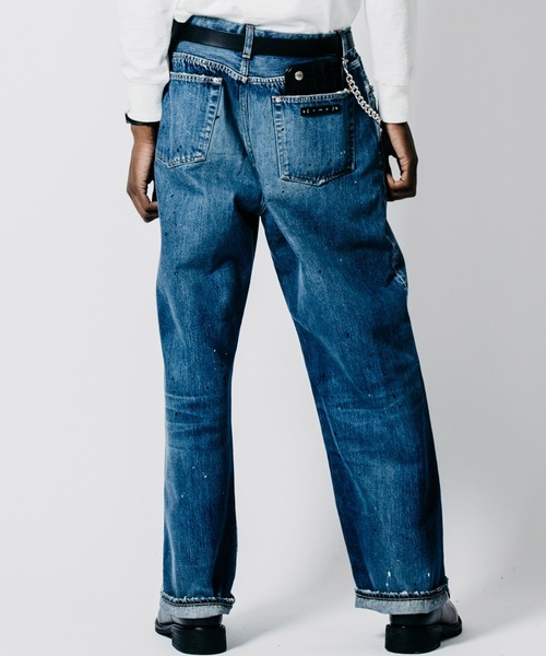 CRIMIE(クライミー)の「BORN FREE WIDE LUXURY SELVEDGE GARAGE USED JEANS - INDIGO MADE IN JAPAN(デニムパンツ・メンズ・インディゴブルー・XXL/XL/L/M/S)」の10枚目の写真