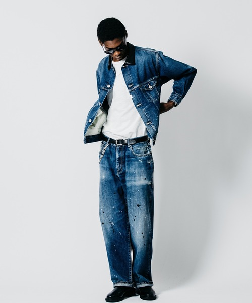 CRIMIE(クライミー)の「BORN FREE WIDE LUXURY SELVEDGE GARAGE USED JEANS - INDIGO MADE IN JAPAN(デニムパンツ・メンズ・インディゴブルー・XXL/XL/L/M/S)」の12枚目の写真