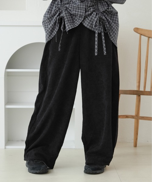 kutir(クティール)の「コーデュロイワイドイージーパンツ(その他パンツ・レディース・ブラック/ブラウン/アイボリー/グリーン/ブルー/ブラック系その他・SMALL/MEDIUM)」の13枚目の写真