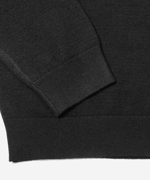 ADHOC(アドホック)の「ユニセックス ベーシック ラウンドネック ニット (BLACK) (HCALKA3)(ニット/セーター・レディース・その他・90/100/95/105)」の4枚目の写真