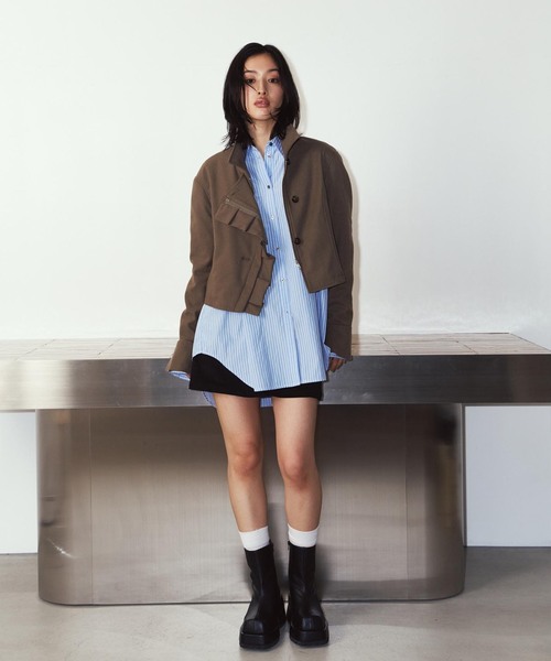 Knuth Marf(クヌースマーフ)の「Knuth Marf / クヌースマーフ 2way cropped frill jacket(その他アウター・レディース・ブラック・FREE)」の20枚目の写真