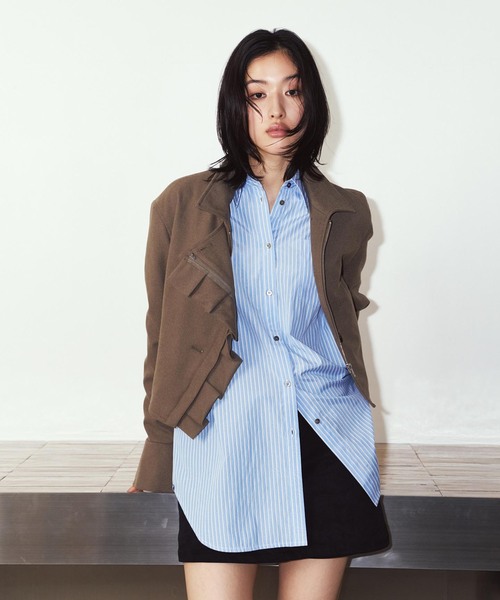 Knuth Marf(クヌースマーフ)の「Knuth Marf / クヌースマーフ 2way cropped frill jacket(その他アウター・レディース・ブラック・FREE)」の18枚目の写真