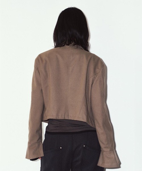 Knuth Marf(クヌースマーフ)の「Knuth Marf / クヌースマーフ 2way cropped frill jacket(その他アウター・レディース・ブラック・FREE)」の13枚目の写真