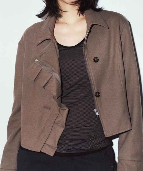 Knuth Marf(クヌースマーフ)の「Knuth Marf / クヌースマーフ 2way cropped frill jacket(その他アウター・レディース・ブラック・FREE)」の10枚目の写真