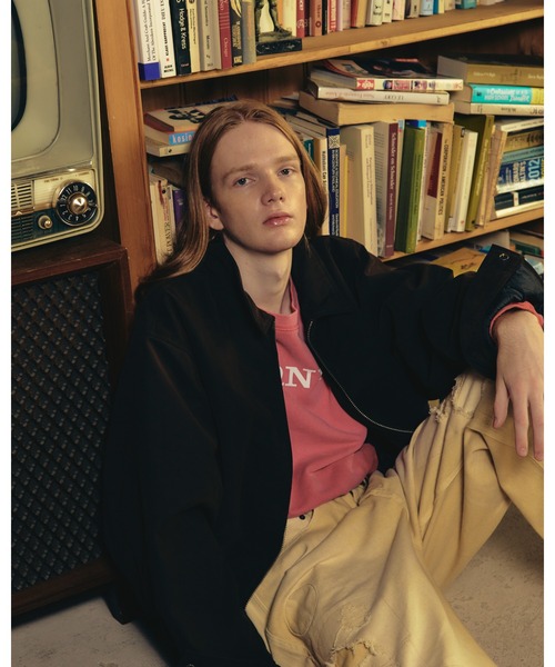 ADAM PATEK(アダムパテック)の「【ADAMPATEK/アダムパテック】 mute faux suede loose zip blouson スエードブルゾン(ブルゾン・メンズ・ブラウン/ブラック・2)」の1枚目の写真