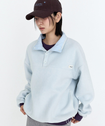 ハーフスナップ ボアジャケット アノラックパーカー スカイブルー MDTS103SKYBLUE