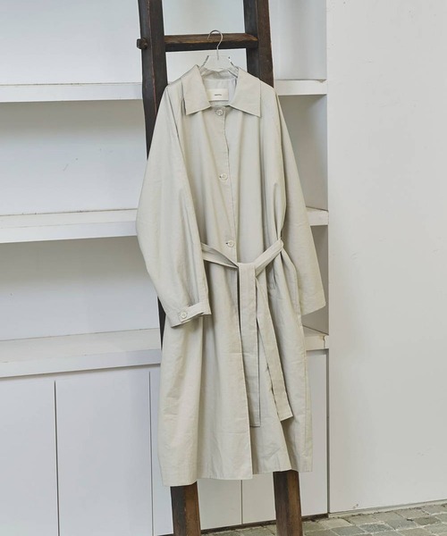 TODAYFUL(トゥデイフル)の「【TODAYFUL/トゥデイフル】Spring Over Coat/スプリングオーバーコート(ステンカラーコート・レディース・キナリ/セージグリーン/ブラック・36/38)」の1枚目の写真