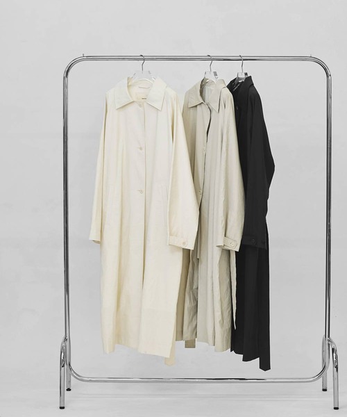 TODAYFUL(トゥデイフル)の「【TODAYFUL/トゥデイフル】Spring Over Coat/スプリングオーバーコート(ステンカラーコート・レディース・キナリ/セージグリーン/ブラック・36/38)」の13枚目の写真