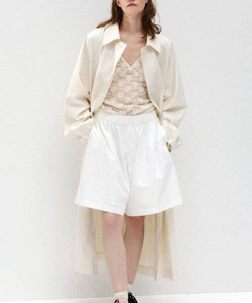 TODAYFUL(トゥデイフル)の「【TODAYFUL/トゥデイフル】Spring Over Coat/スプリングオーバーコート(ステンカラーコート・レディース・キナリ/セージグリーン/ブラック・36/38)」の7枚目の写真