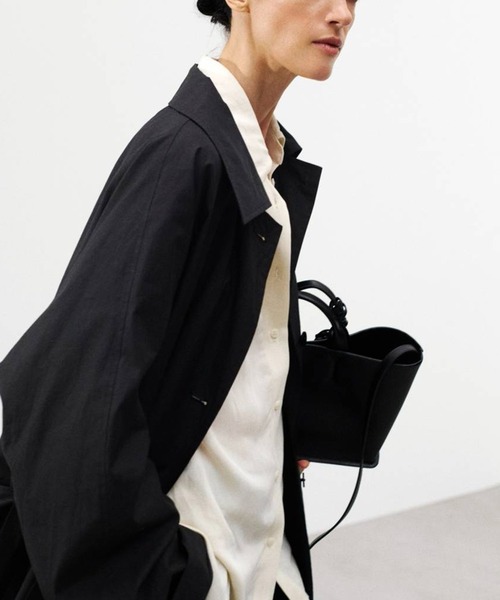 TODAYFUL(トゥデイフル)の「【TODAYFUL/トゥデイフル】Spring Over Coat/スプリングオーバーコート(ステンカラーコート・レディース・キナリ/セージグリーン/ブラック・36/38)」の11枚目の写真