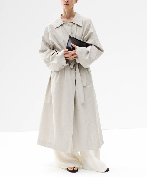 TODAYFUL(トゥデイフル)の「【TODAYFUL/トゥデイフル】Spring Over Coat/スプリングオーバーコート(ステンカラーコート・レディース・キナリ/セージグリーン/ブラック・36/38)」の4枚目の写真