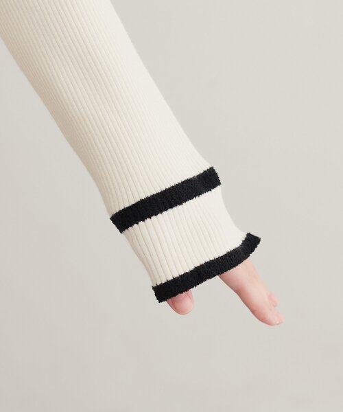 natural couture(ナチュラルクチュール)の「モールヤーン衿ニット(ニット/セーター・レディース・オフホワイト/ブラウン/ベージュ/ブラック・FREE)」の13枚目の写真