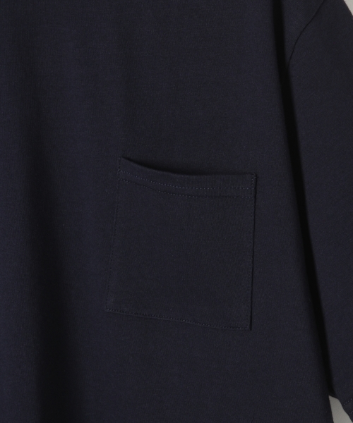 RAGEBLUE（レイジブルー）の「40/2モックネックポケT半袖/717235（Tシャツ/カットソー・メンズ・ホワイト/ネイビー/グレー・MEDIUM/LARGE）」の14枚目の写真