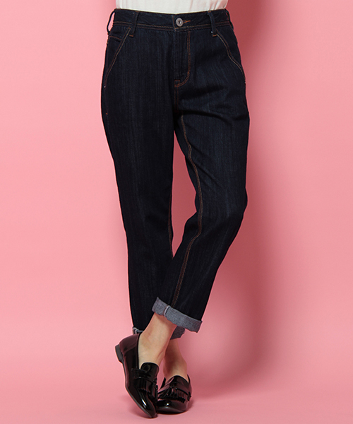 LBC(エルビーシー)の「ピュアインディゴクロプトパンツ (デニムパンツ・レディース・ダークネイビー/ネイビー/ダークブルー・SMALL/LARGE/MEDIUM)」の3枚目の写真