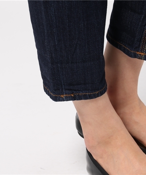 LBC(エルビーシー)の「ピュアインディゴクロプトパンツ (デニムパンツ・レディース・ダークネイビー/ネイビー/ダークブルー・SMALL/LARGE/MEDIUM)」の10枚目の写真