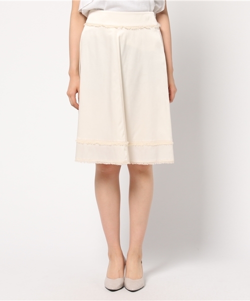 PRINGLE 1815（プリングル1815）の「キュプラコットンデニムスカート（スカート・レディース・ブルー/オレンジ/ホワイト・SMALL/MEDIUM）」の4枚目の写真