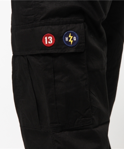 HYSTERIC GLAMOUR(ヒステリックグラマー)の「九分丈イージーカーゴPT(カーゴパンツ・メンズ・カーキ/グリーン系カモフラージュ/ブラック・LARGE/MEDIUM/SMALL)」の9枚目の写真