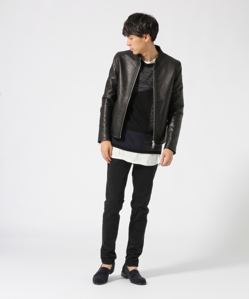HARE(ハレ)の「ブロッキングニットプルオーバー(HARE)(ニット/セーター・メンズ・オフホワイト/ブラウン/ブラック・LARGE/SMALL/MEDIUM)」の8枚目の写真