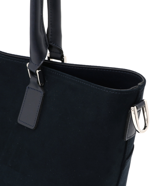 STUDIOUS（ステュディオス）の「STUDIOUS スウェードライクバケツトートBAG（トートバッグ・レディース・ブラウン/ネイビー・FREE）」の4枚目の写真