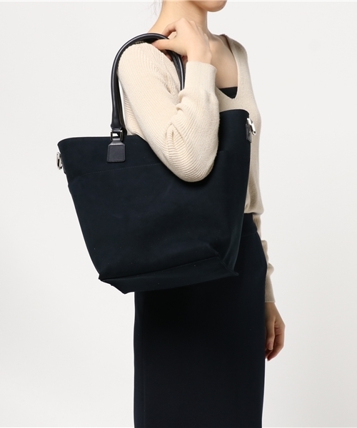 STUDIOUS（ステュディオス）の「STUDIOUS スウェードライクバケツトートBAG（トートバッグ・レディース・ブラウン/ネイビー・FREE）」の12枚目の写真