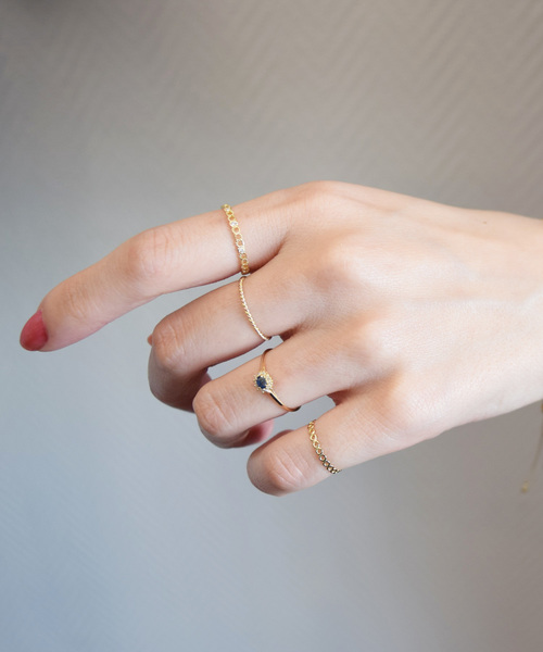 アクセサリー リング Littleemblem リトルエンブレム のファッション チェーンピンキーリング リング Little 超歓迎祝開店大放出セール開催中 リング