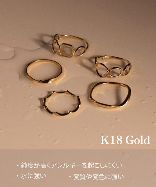little emblem(リトルエンブレム)の「チェーンピンキーリング(リング・レディース・ゴールド・#5/#03/#1)」の12枚目の写真