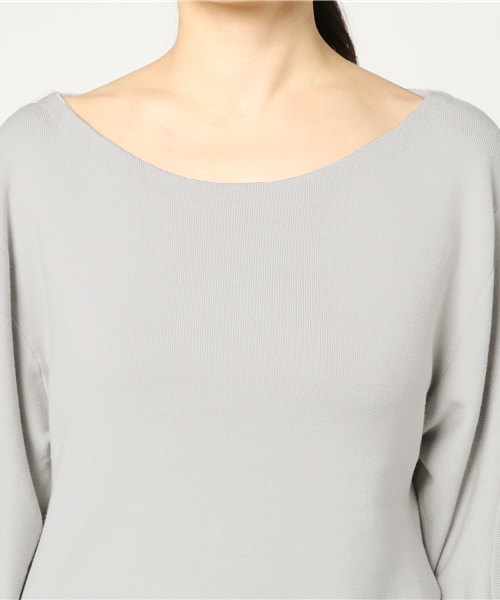 STUDIOUS SELECT（ステュディオスセレクト）の「【ELENDEEK】ルーズポイントスリーブニット/LOSE POINT SL KT（ニット/セーター・レディース・マルチ/ライトグレー・FREE）」の9枚目の写真