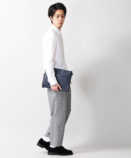 WEGO（ウィゴー）の「WEGO/ストレッチワイドアンクルスラックス（スラックス・メンズ・ネイビー/ブラック/グレー系その他/ブラウン系その他・LARGE/MEDIUM/SMALL）」の8枚目の写真