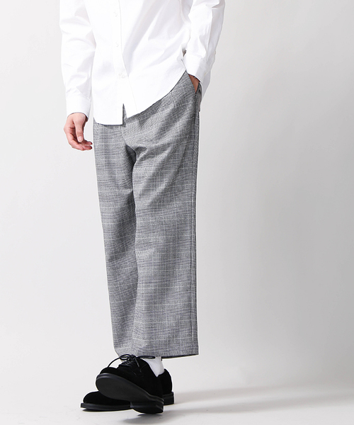 WEGO（ウィゴー）の「WEGO/ストレッチワイドアンクルスラックス（スラックス・メンズ・ネイビー/ブラック/グレー系その他/ブラウン系その他・LARGE/MEDIUM/SMALL）」の10枚目の写真