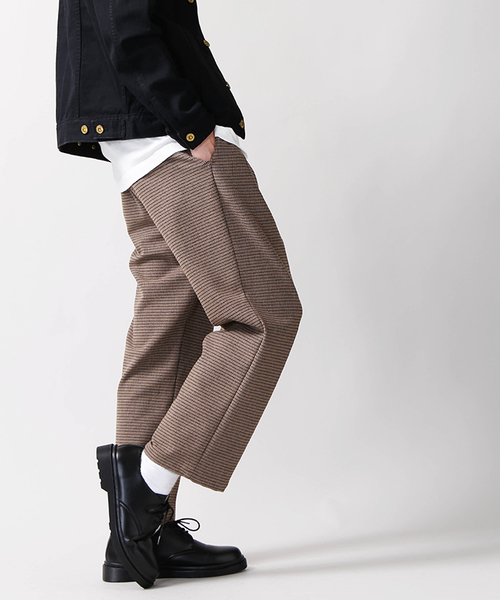 WEGO（ウィゴー）の「WEGO/ストレッチワイドアンクルスラックス（スラックス・メンズ・ネイビー/ブラック/グレー系その他/ブラウン系その他・LARGE/MEDIUM/SMALL）」の12枚目の写真