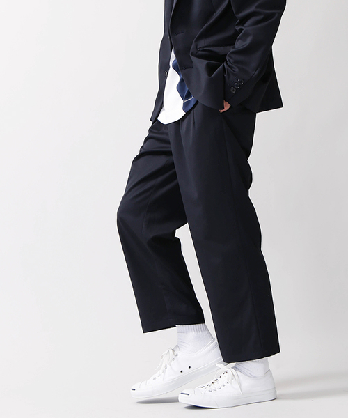 WEGO（ウィゴー）の「WEGO/ストレッチワイドアンクルスラックス（スラックス・メンズ・ネイビー/ブラック/グレー系その他/ブラウン系その他・LARGE/MEDIUM/SMALL）」の16枚目の写真