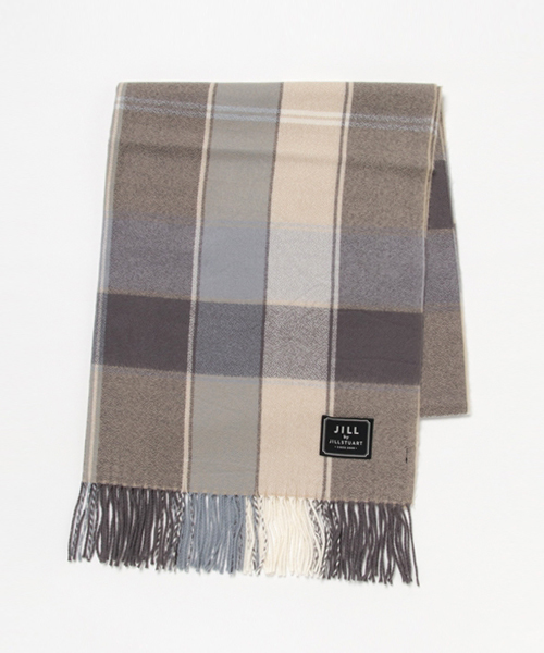 JILL by JILL STUART（ジルバイジルスチュアート）の「チェックストール   （ストール/ショール・レディース・ホワイト/ベージュ系その他/ブラック×ピンク/ピンク系その他/パープル/ブラック×ブルー・FREE）」の13枚目の写真