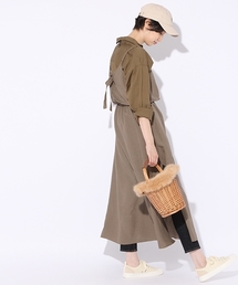 niko and... | 麻レーヨン後ろリボンキャミワンピース【niko and ...】(ワンピース)