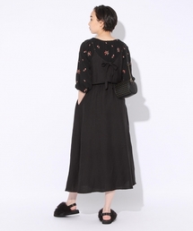 niko and... | 麻レーヨン後ろリボンキャミワンピース【niko and ...】(ワンピース)