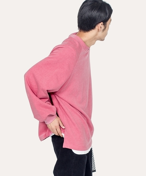 Influence（インフルエンス）の「INFLUENCE×SHIPS JET BLUE: ビッグスウェット◇（スウェット・メンズ・ピンク/ブラック/ネイビー・SMALL/MEDIUM/LARGE）」の5枚目の写真