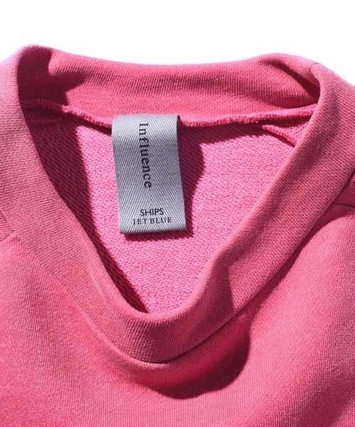 Influence（インフルエンス）の「INFLUENCE×SHIPS JET BLUE: ビッグスウェット◇（スウェット・メンズ・ピンク/ブラック/ネイビー・SMALL/MEDIUM/LARGE）」の12枚目の写真