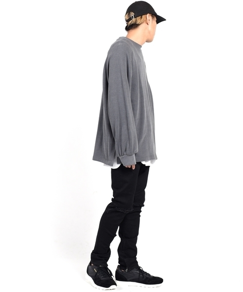 Influence（インフルエンス）の「INFLUENCE×SHIPS JET BLUE: ビッグスウェット◇（スウェット・メンズ・ピンク/ブラック/ネイビー・SMALL/MEDIUM/LARGE）」の17枚目の写真