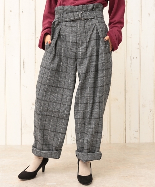 cepo(セポ)の「杢グレンチェックトラウザー(その他パンツ・レディース・ブラウン/グレー・M)」の11枚目の写真