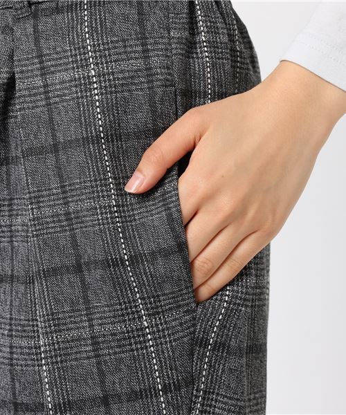 cepo(セポ)の「杢グレンチェックトラウザー(その他パンツ・レディース・ブラウン/グレー・M)」の9枚目の写真