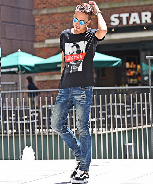 JOKER(ジョーカー)の「ストレッチリペア加工ストレッチデニムパンツ ヴィンテージ ジーンズ(デニムパンツ・メンズ・グレー/インディゴブルー/ブルー系その他・L/M/S/XL)」の5枚目の写真