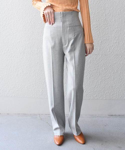 Prefer SHIPS（プリファーシップス）の「Prefer SHIPS:ハイウエストパンツ◇（その他パンツ・レディース・ブラック/ライトグレー・38/36）」の2枚目の写真