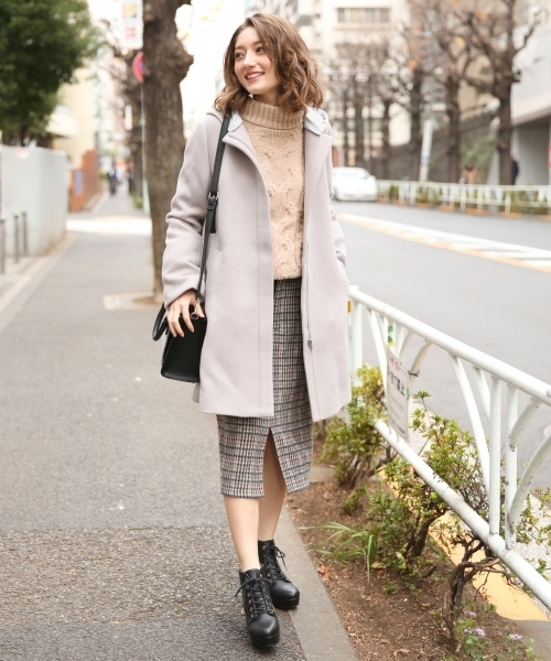 Heather（ヘザー）の「ＴＲ／５ＷＡＹフードコート 778475（その他アウター・レディース・ホワイト/グレー/ブラウン/ネイビー・FREE）」の5枚目の写真